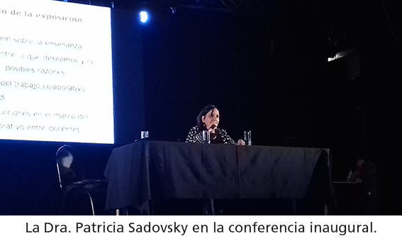 La Dra. Patricia Sadovsky en la conferencia inaugural