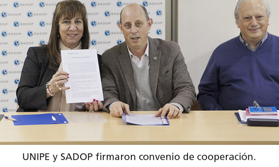 UNIPE y SADOP firmaron convenio de cooperación