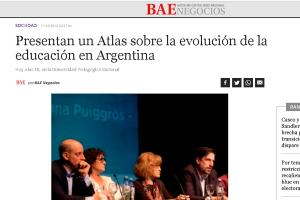 Presentan un Atlas sobre la evolución de la educación en Argentina