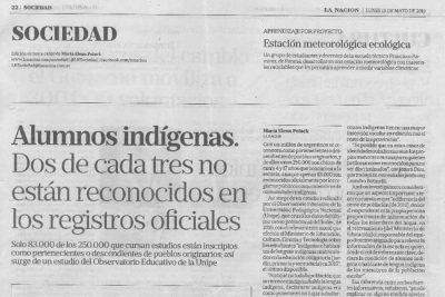 Alumnos indígenas - La Nación / Sociedad