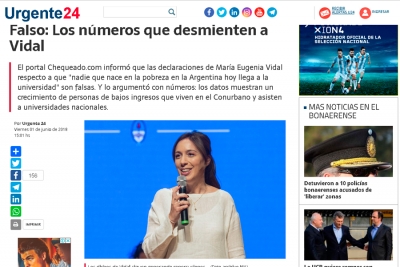 Falso: Los números que desmienten a Vidal