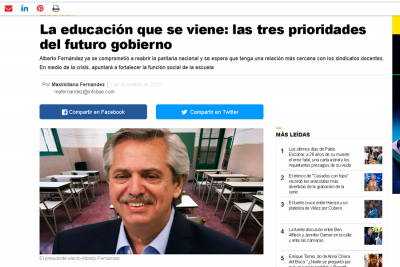 La educación que se viene: las tres prioridades del futuro gobierno