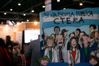 Fuerte presencia del SUTEBA en la Feria del Libro