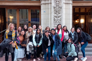 Visita de estudiantes al Teatro Cervantes